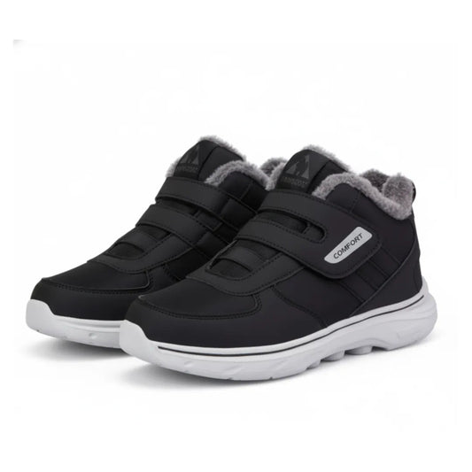 Men's Snow Boots | Warm and Comfortable with Velcro Closure 0