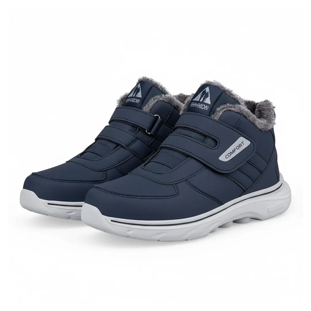Men's Snow Boots | Warm and Comfortable with Velcro Closure 7