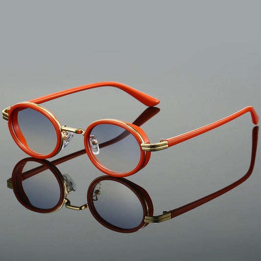 Men's Sunglasses | Oval Design with Luxurious Gold Detailing 0