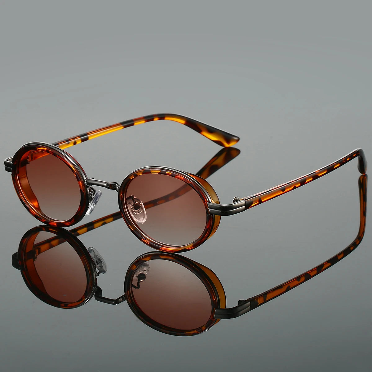 Men's Sunglasses | Oval Design with Luxurious Gold Detailing 3