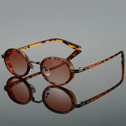 Men's Sunglasses | Oval Design with Luxurious Gold Detailing 3