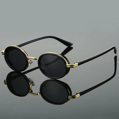 Men's Sunglasses | Oval Design with Luxurious Gold Detailing 4
