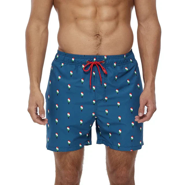 Men's Swim Trunks | Quick-Dry Lightweight Fabric with Adjustable Drawstring 2