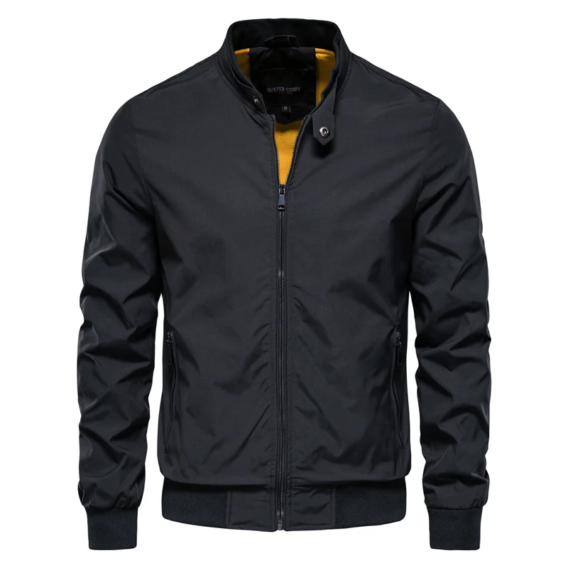 Men's Waterproof Jacket | Lightweight Mid-Season Coat with Stand-Up Collar 0