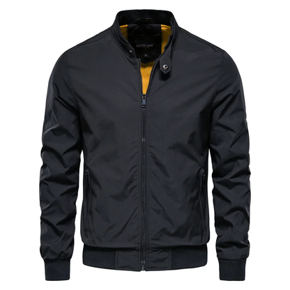 Men's Waterproof Jacket | Lightweight Mid-Season Coat with Stand-Up Collar 0
