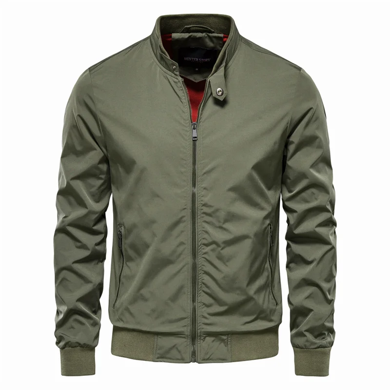 Men's Waterproof Jacket | Lightweight Mid-Season Coat with Stand-Up Collar 1