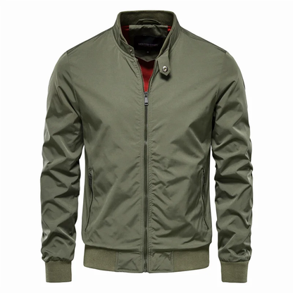 Men's Waterproof Jacket | Lightweight Mid-Season Coat with Stand-Up Collar 1