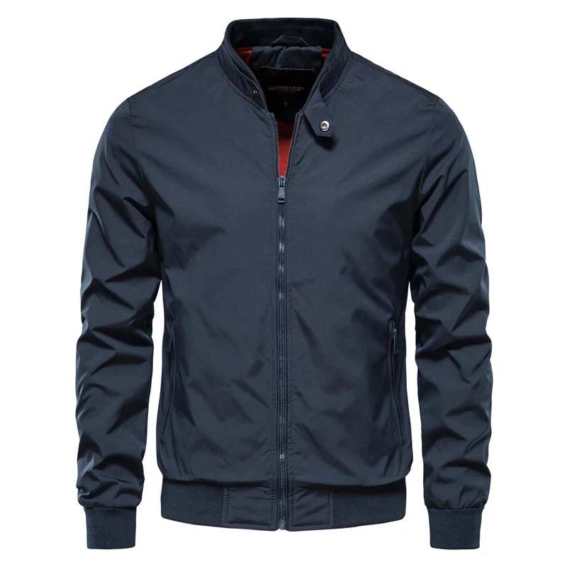 Men's Waterproof Jacket | Lightweight Mid-Season Coat with Stand-Up Collar 2