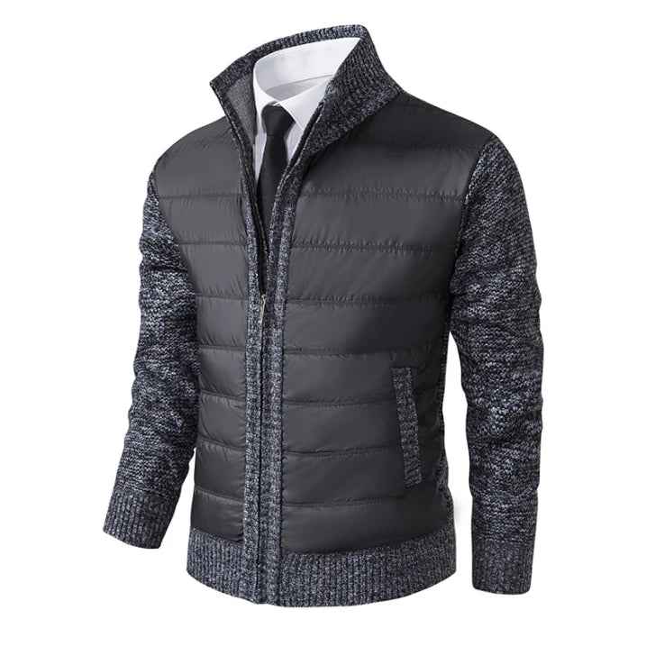 Men's Winter Coat | Quilted Design with High Collar for Warmth 3