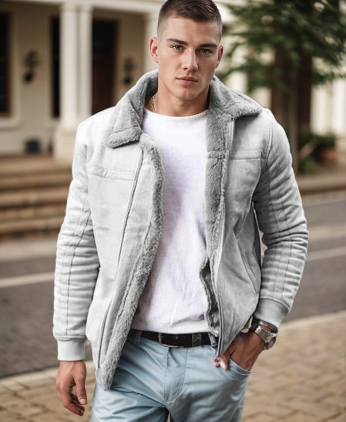 Men's Winter Coat | Tailored Design with Shearling Lining for Warmth 1