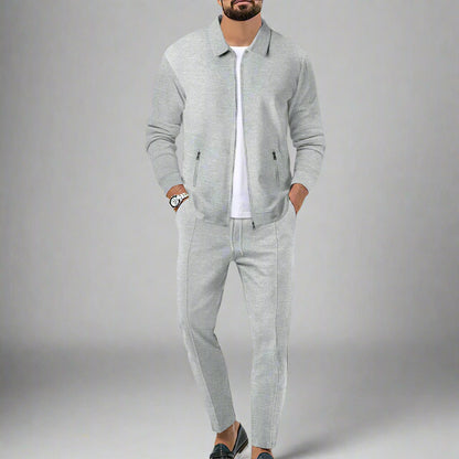 Men's Zip Up Cardigan Sweater | Slim Fit Waffle Knit with Zip Pockets 2