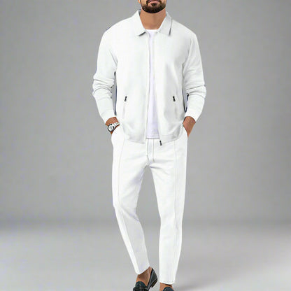 Men's Zip Up Cardigan Sweater | Slim Fit Waffle Knit with Zip Pockets 3