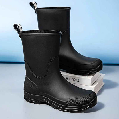 Mid-Calf Rain Boots | Lightweight Waterproof Rubber Design for Comfort 4