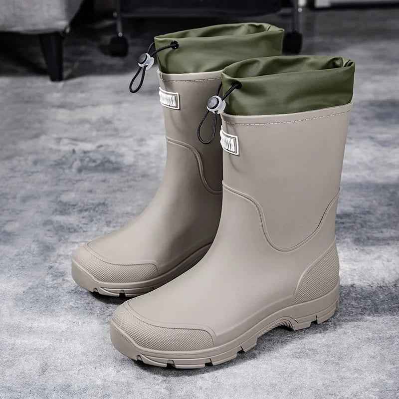 Mid-Calf Rain Boots | Lightweight Waterproof Rubber Design for Comfort 6