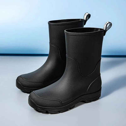 Mid-Calf Rain Boots | Lightweight Waterproof Rubber Design for Comfort 9