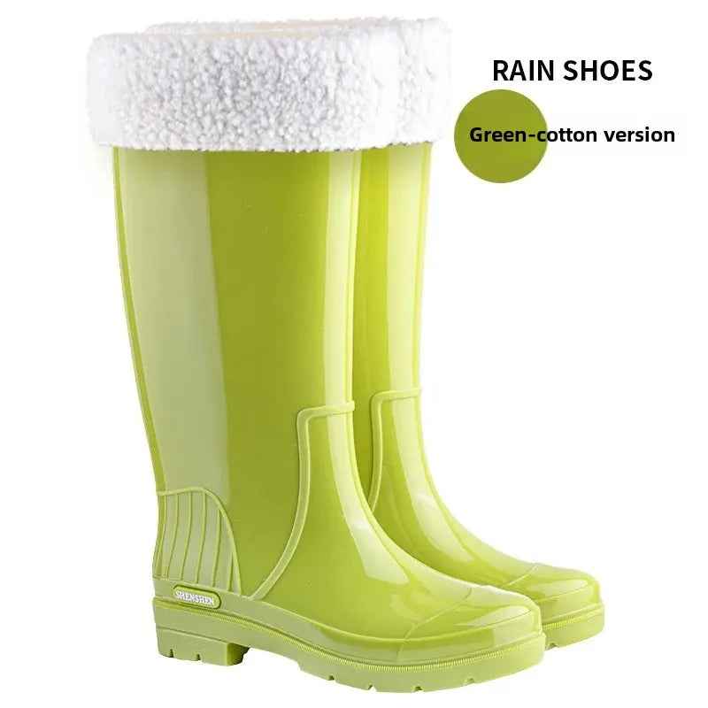Mid-Calf Waterproof Rain Boots | Stylish Non-Slip Rubber Design for Women 6