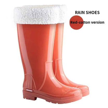 Mid-Calf Waterproof Rain Boots | Stylish Non-Slip Rubber Design for Women 7