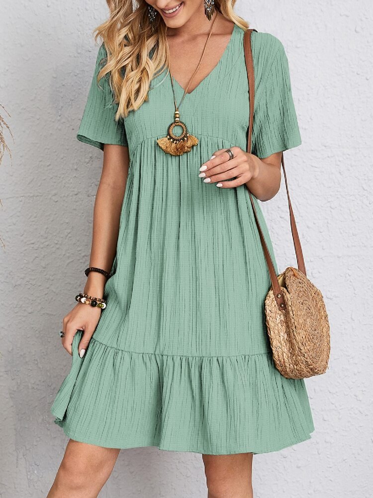 Midi Casual Dress | Lightweight Pleated Design for Effortless Style 6