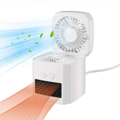Mini Electric Heater | Portable Space Heater and Cooling Fan for Year-Round Comfort 1