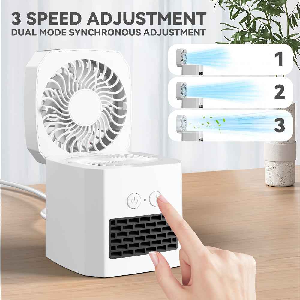 Mini Electric Heater | Portable Space Heater and Cooling Fan for Year-Round Comfort 3