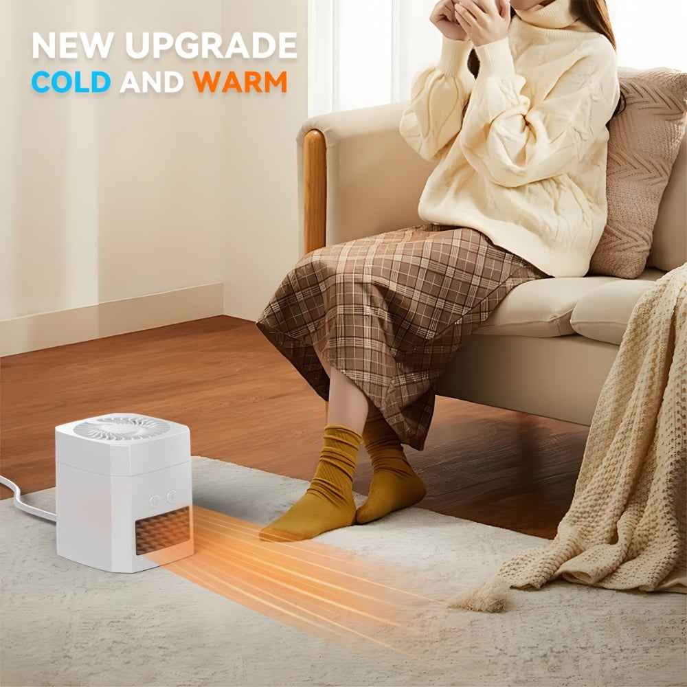Mini Electric Heater | Portable Space Heater and Cooling Fan for Year-Round Comfort 4