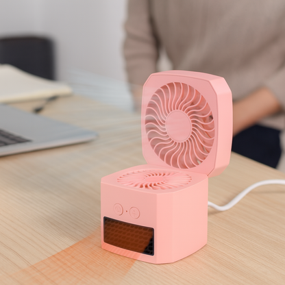 Mini Electric Heater | Portable Space Heater and Cooling Fan for Year-Round Comfort 8