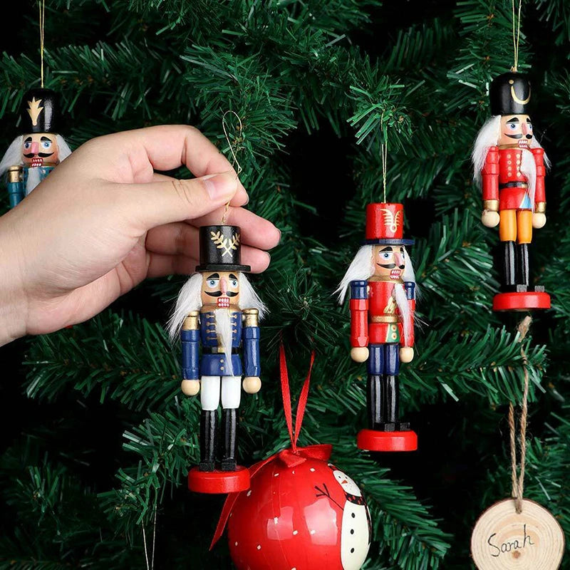 Mini Nutcracker Ornaments | Set of 6 Wooden Christmas Decorations 1