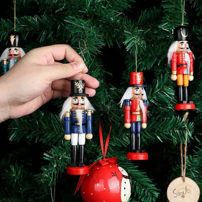 Mini Nutcracker Ornaments | Set of 6 Wooden Christmas Decorations 1