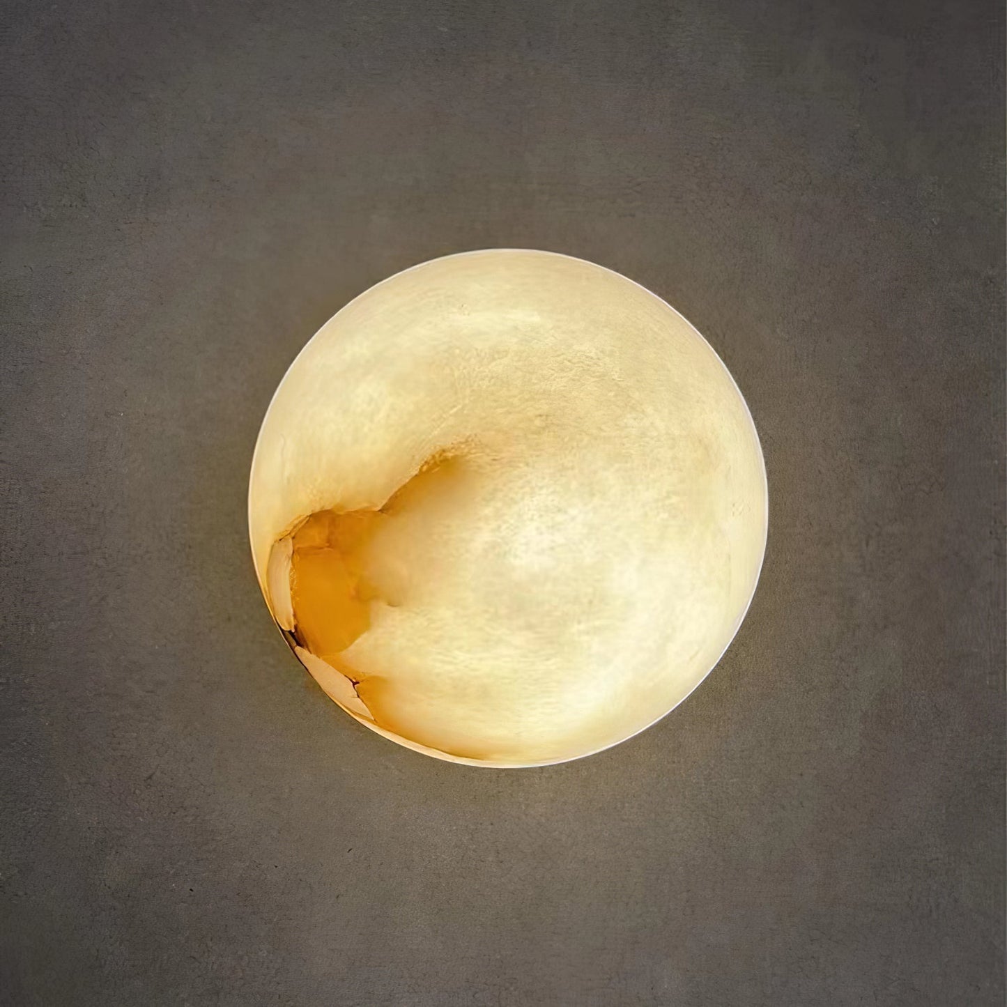 Mini Orb Wall Lamp | Elegant Alabaster Globe with Discreet Hardware 2