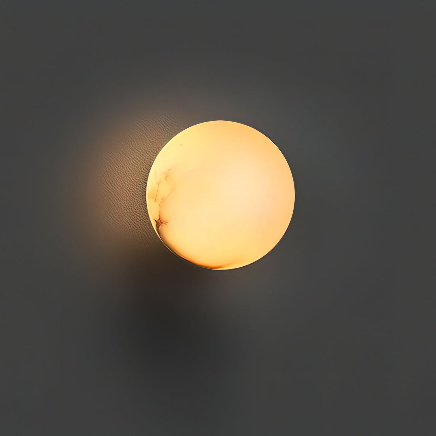 Mini Orb Wall Lamp | Elegant Alabaster Globe with Discreet Hardware 4