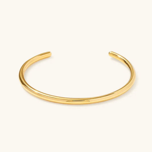 Minimalist Gold Bangle | Durable Stainless Steel with 18k Gold Plating 0