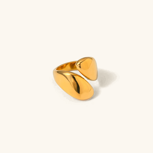 Minimalist Gold Ring | Handcrafted 18k Waterproof and Adjustable Design 0
