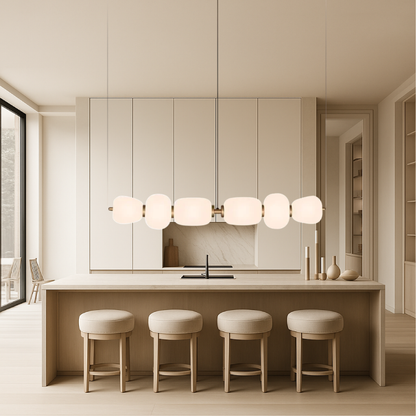 Minimalist Pendant Lamp | White Glass Design for Modern Pendant Lighting 3