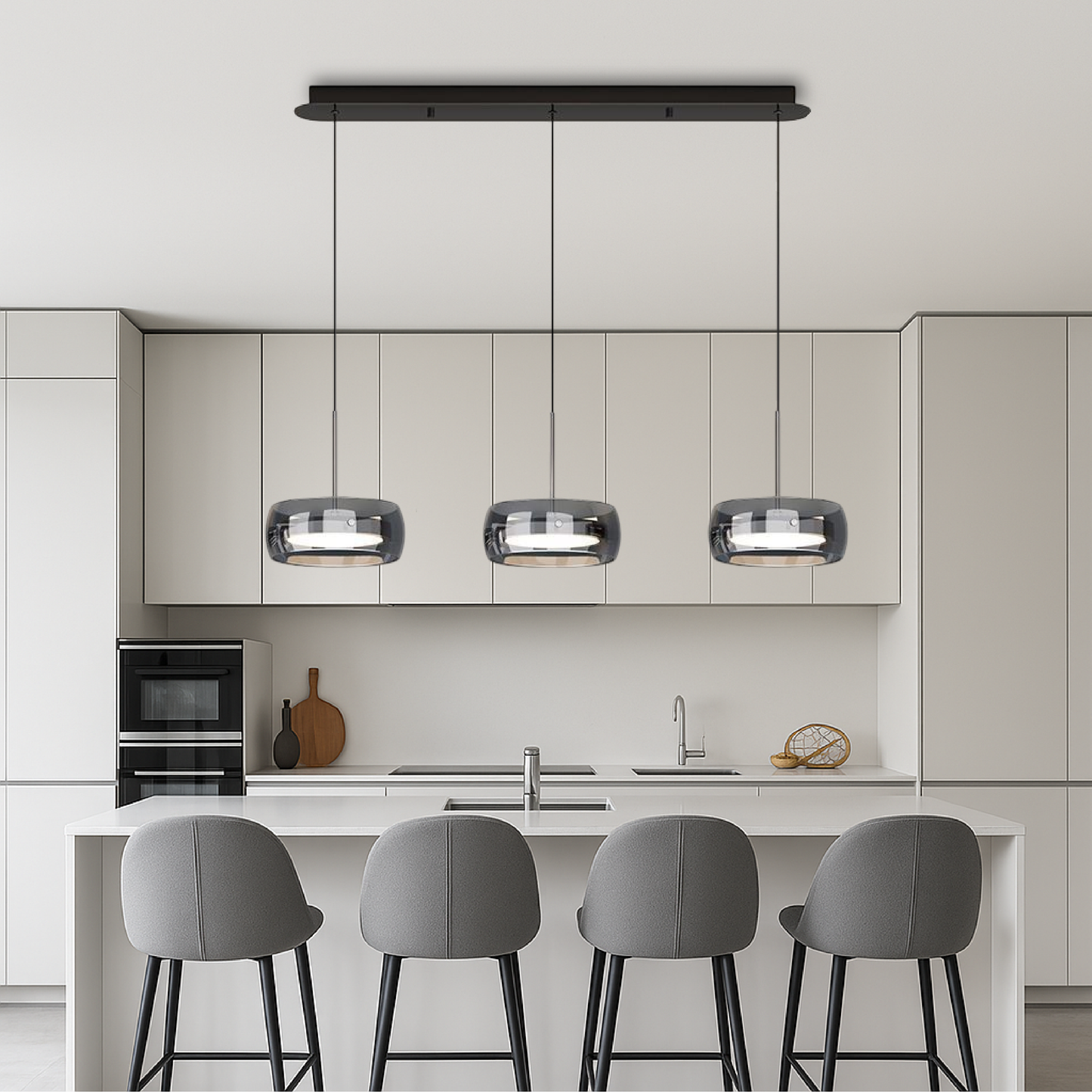 Minimalist Pendant Light | Elegant Iron and Glass Design for Kitchen and Dining 1
