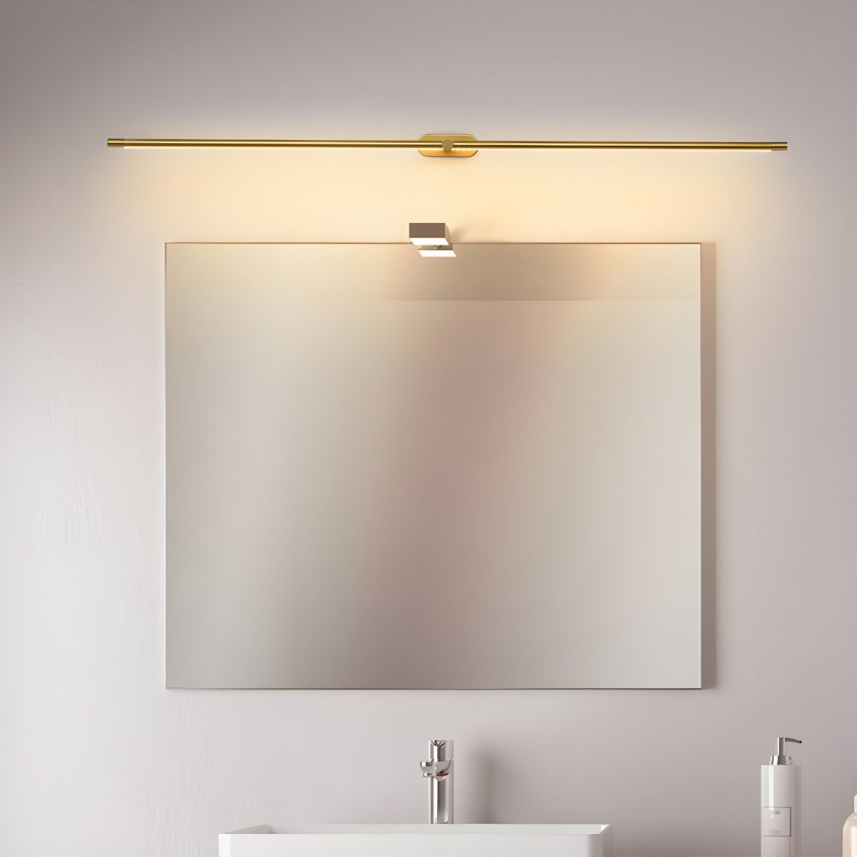 Minimalist Wall Sconce | Integrated LED Lighting for Bathroom 8