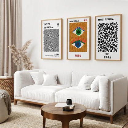 Japanese Yayoi Kusama Famous Wall Art Decor