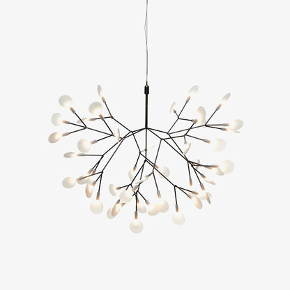 Modern Black Chandelier | Flower-Shaped Acrylic Design with Remote Control 1