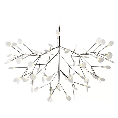 Modern Black Chandelier | Flower-Shaped Acrylic Design with Remote Control 9