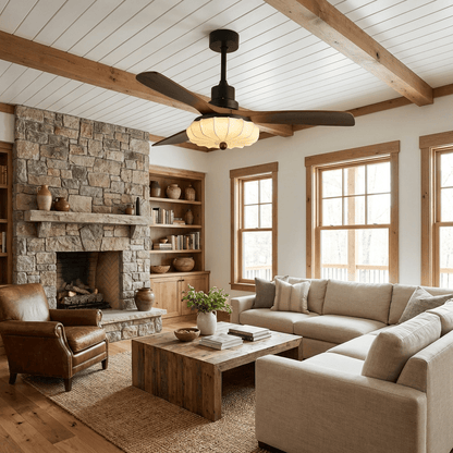 Modern Ceiling Fan Light | Flush Mount Design with Adjustable Brightness 2