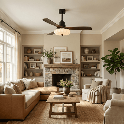 Modern Ceiling Fan Light | Flush Mount Design with Adjustable Brightness 3