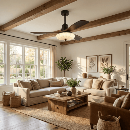 Modern Ceiling Fan Light | Flush Mount Design with Adjustable Brightness 6