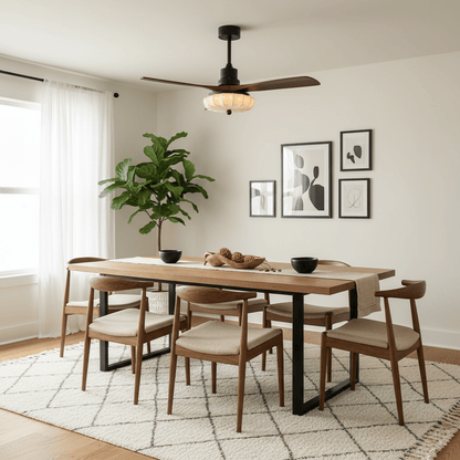 Modern Ceiling Fan Light | Flush Mount Design with Adjustable Brightness 8