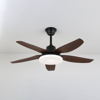 Modern Ceiling Fan Light | Integrated LED & 6-Speed Control Flush Mount Ceiling Fan 0
