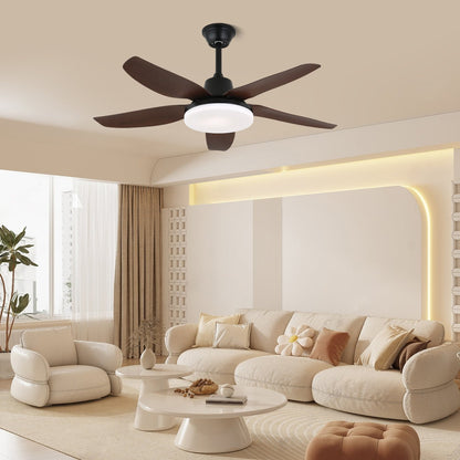 Modern Ceiling Fan Light | Integrated LED & 6-Speed Control Flush Mount Ceiling Fan 3