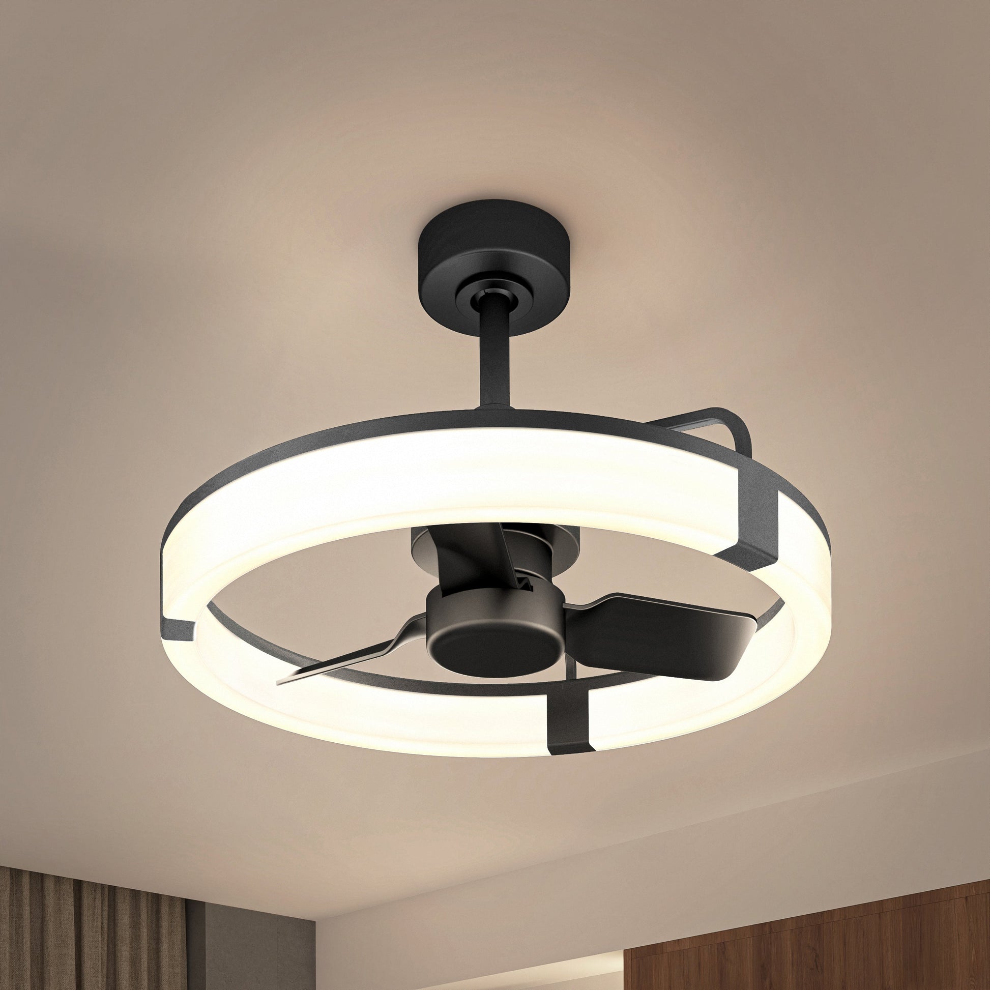 Modern Ceiling Fan | 23-Inch LED Light with Remote Control 2