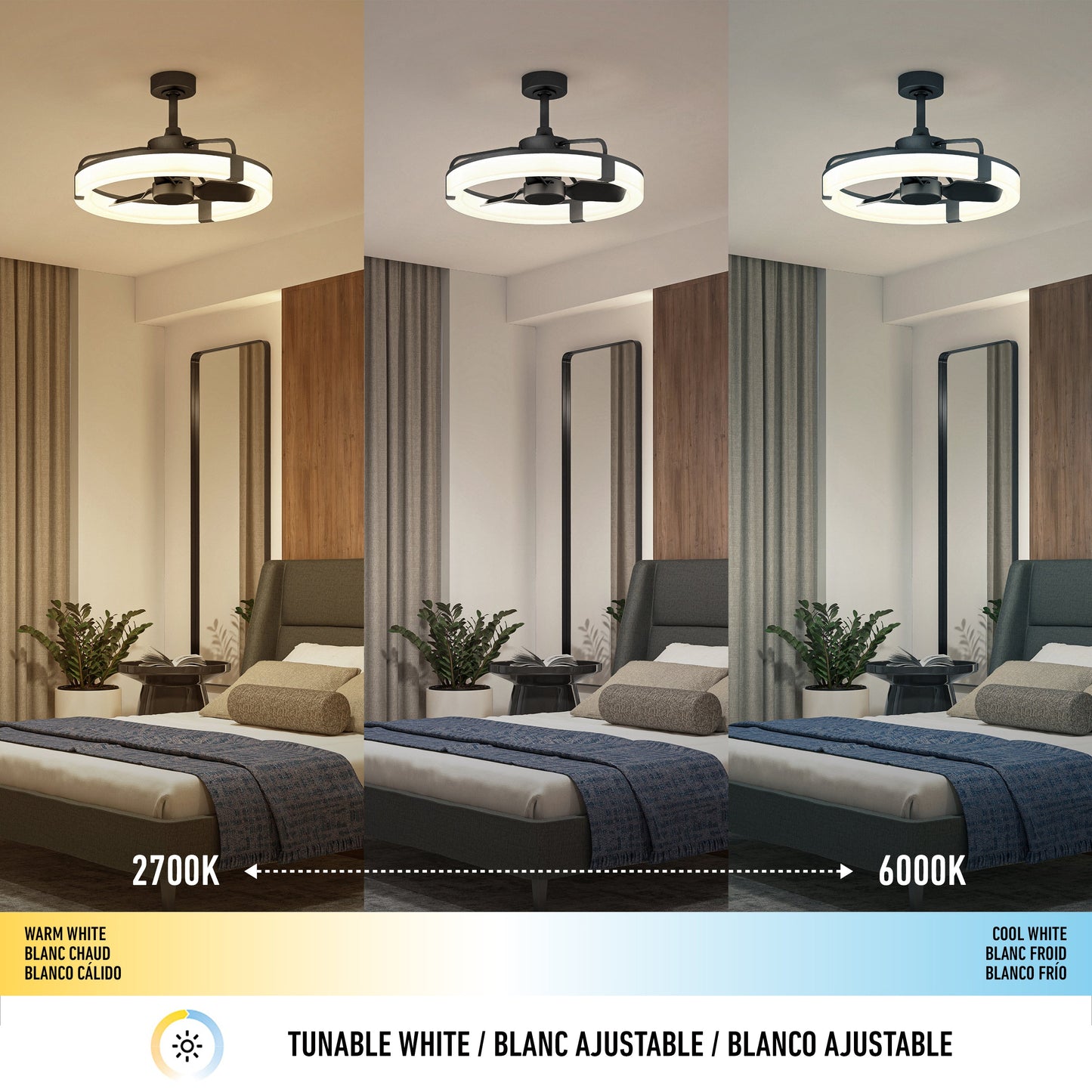 Modern Ceiling Fan | 23-Inch LED Light with Remote Control 5