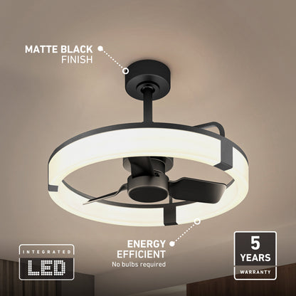 Modern Ceiling Fan | 23-Inch LED Light with Remote Control 7
