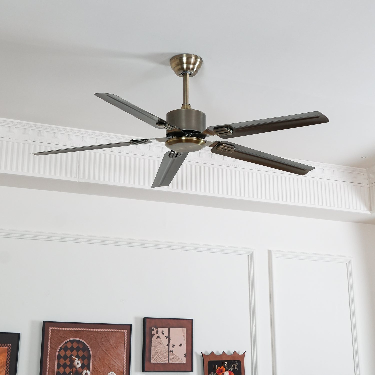 Modern Ceiling Fan | 52-Inch Flush Mount Design with Durable Metal Housing 2