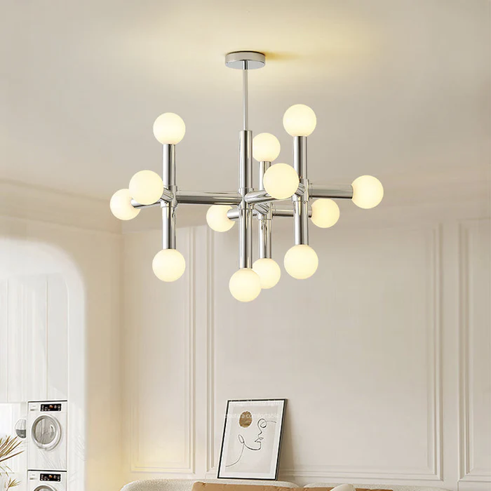 Modern Chandelier | Artistic Metal Design for Dining Room or Living Space 3
