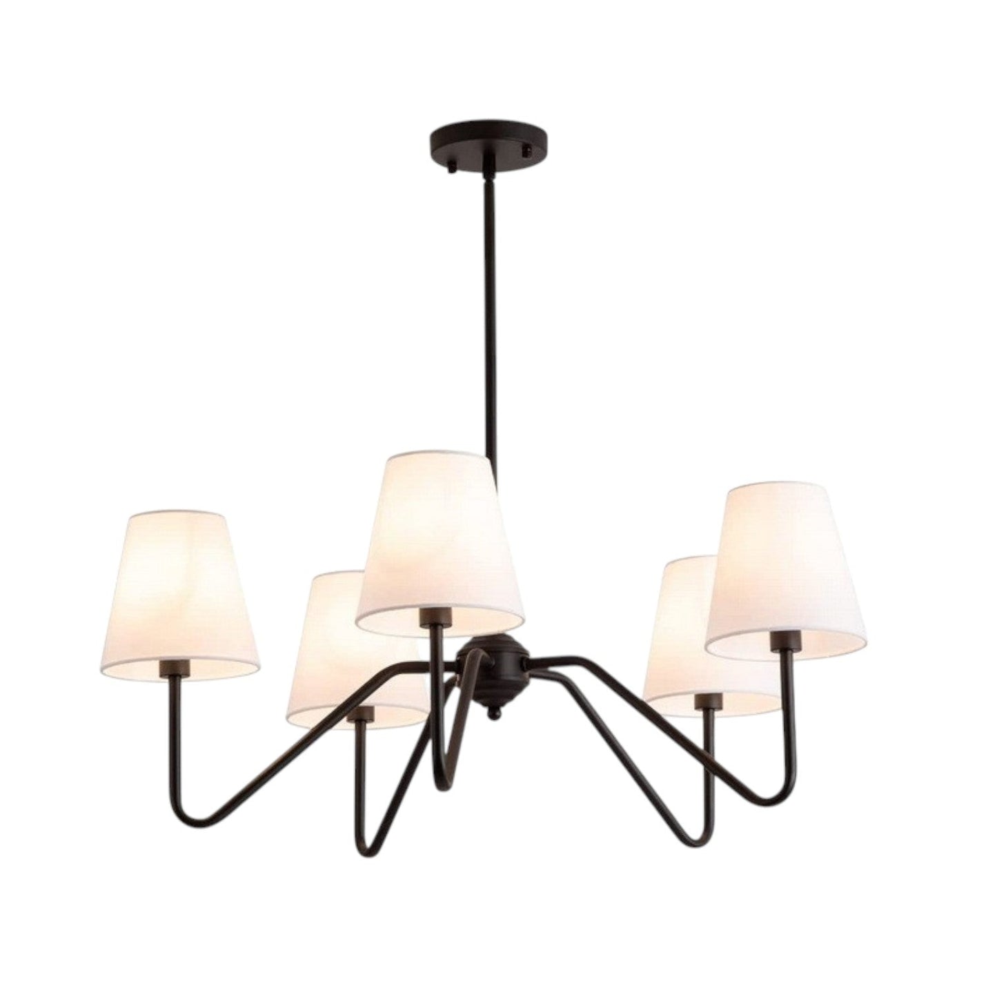 Modern Chandelier | Elegant Silk Design with Soft LED Lighting 4